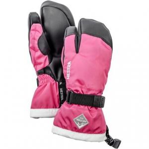Перчатки Gauntlet CZone Junior на 3 пальца — детские Hestra, цвет Fuchsia/Ivory