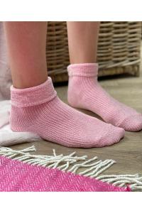 Носки-тапочки из синели Solesmith, розовый