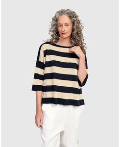 Женский свитер Твигги Alembika, Oat/navy