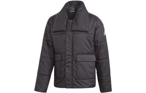 Стеганая куртка мужская черная Adidas, черный