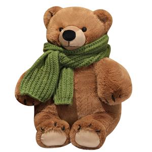 Шарф полярный медведь, милый плюшевый мишка, успокаивающая игрушка для объятий плюшевая кукла высота 33см/55см Barbne