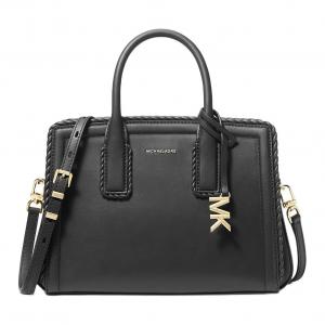 MICHAEL KORS Кожаная женская сумка через плечо маленькая черная