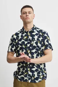 Рубашка с короткими рукавами из смеси "BLEND BHShirt", кремовый