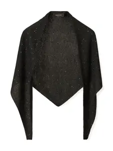 Шарф, украшенный пайетками Fabiana Filippi, серый