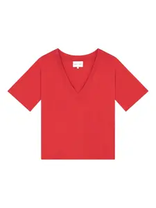 Футболка Faaa с V-образным вырезом Loulou De Saison, красный