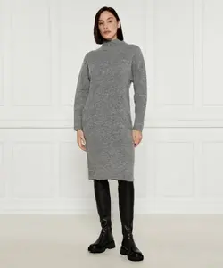 Шерстяное платье c_fagdassy Boss Orange, серый