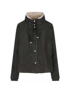 Куртка с высоким воротником и кулиской Herno, черный