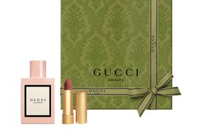 Bloom Heartfelt Classic Помада Парфюмерный набор Легко растушевывается Глянцевая помада с сияющим финишем 3,5г+50мл GUCCI, velvet mist lipstick #208 3.5g+huayue women's perfume 50ml