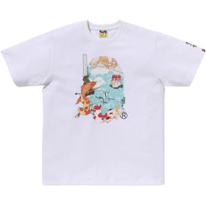 Футболка Unisex UKIYO E Collaboration FW25 A BATHING APE, белый