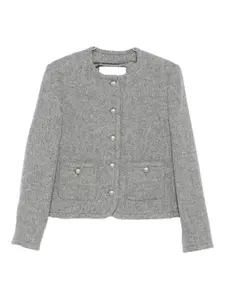 Жакет с пуговицами и накладными карманами DUNST, серый