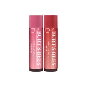 Бальзам для губ + универсальная палочка окопника для заживления увлажняющий и практичный набор средств для ухода комбинированное увлажнение BURT'S BEES, two-piece set: cameo коричневый hibiscus lip balm 4.25g+soft розовый lip balm 4.25g