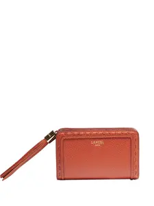 Кожаный кошелек с украшением в виде кисточки Lancel, оранжевый