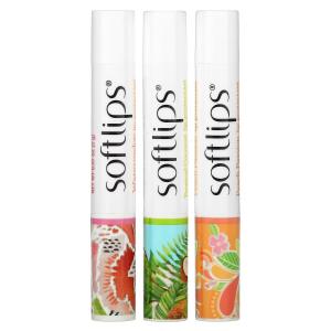Защитное средство для губ Softlips Watermelon Tropical Coconut Peach Passion