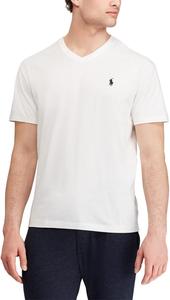 Классическая футболка Polo Ralph Lauren с V-образным вырезом, белая