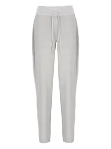 Брюки на завязках, украшенные пайетками Panicale, серый