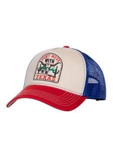 King Kerosin Кепка 'Don't Mess With Texas' в бежевом цвете