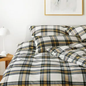 Элегантный мягкий фланелевый комплект постельного белья Westminster, горчично-желтый, размер 200х220+2х80х80 Elegante