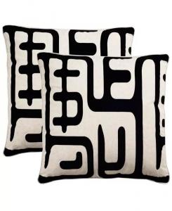 Подушка «Маис» размером 20 x 20 дюймов (набор из 2 шт.) Safavieh, черный