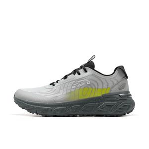 XTEP Амортизирующие, нескользящие и износостойкие треккинговые кроссовки с низким верхом, мужские, цвета серого лунного камня, желтого, лаймового и зеленого цветов