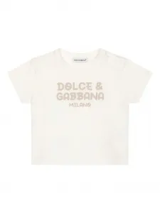 Футболка с логотипом Dolce & Gabbana Kids, белый