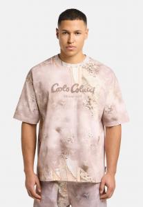 Футболка с принтом Carlo Colucci, бежевый