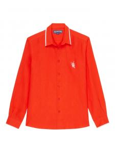 Льняная рубашка Vilebrequin, красный