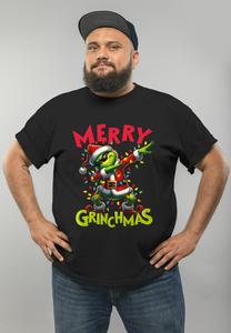 Футболка MoonWorks WEIHNACHTEN WEIHNACHTSSHIRT DABBING GRINCH WEIHNACHTSOUTFIT LUSTIG , Schwarz/Black