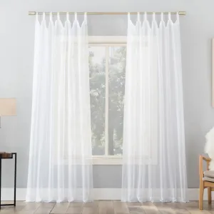 Полупрозрачная вуалевая занавеска на петлях No. 918, белый