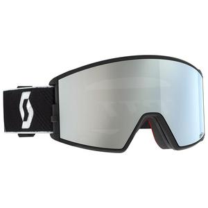 Горнолыжные очки React Black White amp White Chrome + Aurora Green Chrome Scott