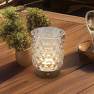 Светодиодная настольная лампа на батарейках BRILO Sunora, серый