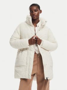 Пуховик стандартного кроя Desigual, экрю