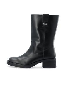 Кожаные ботинки черного цвета Bianco