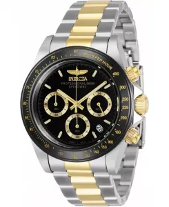 Мужские кварцевые часы Speedway 36743 с тремя стрелками и черным циферблатом Invicta, black