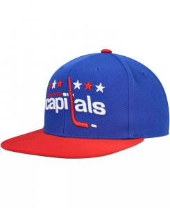 Мужская синяя бейсболка Washington Capitals Core Team Ground 2.0 Snapback Mitchell & Ness