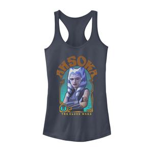 Детская графическая майка «Звёздные войны: Войны клонов» с портретом Асоки Star Wars