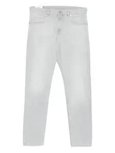 Джинсы с эффектом потертости Eleventy, серый