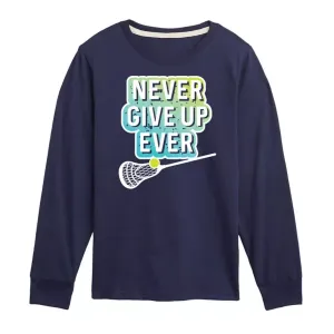 Мальчики 8-20 лет "Никогда не сдавайся" футболка с длинным рукавом и принтом Licensed Character, синий