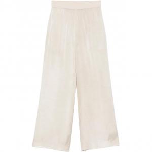 Сатиновые брюки UMA WANG, светло-бежевый