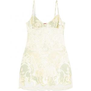 Мини-платье с D-инкрустацией DIESEL, зеленый