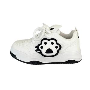 K KANGXUANAN Баланс Высокие Увеличивающие Низкие Верхние Скейтборд Кроссовки Женские - Белый Черный, цвет White Black