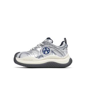 Низкие повседневные туфли с амортизацией, противоскользящие, дышащие, легкие. Женские Acupuncture, Silver