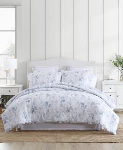 Комплект постельного белья Belinda Cotton, двусторонний, 2 предмета, размер Twin XL Laura Ashley, Chambray Blue