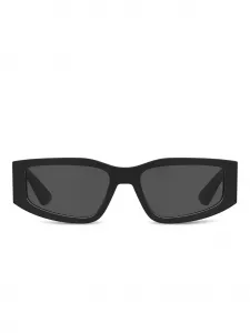 Солнцезащитные очки в прямоугольной оправе с логотипом Moschino, черный