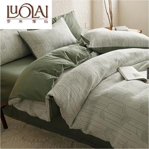LUOLAI HOME Комплект постельного белья 1.5, 4 предмета, пододеяльник 200x230 см