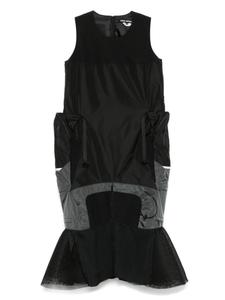 Платье миди со вставками Junya Watanabe, черный