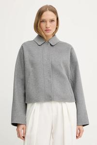 Шерстяное пальто cafeta_df BOSS, серый