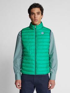 North Sails Стеганый жилет зеленого цвета