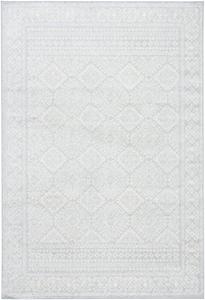 Ковер SAFAVIEH, 61 x 153 см, Tulum Collection, Light Grey & Ivory, марокканский богемный дизайн distressed, не линяет, прост в уходе, идеален для помещений с высокой проходимостью: прихожая, гостиная, спальня (TUL264G)