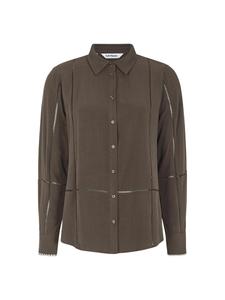 Блуза Soft Rebels Edwina, темно-коричневый