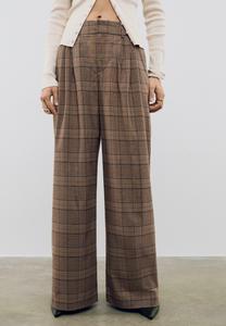 Брюки Stradivarius SMART CHECK , Mottled Brown